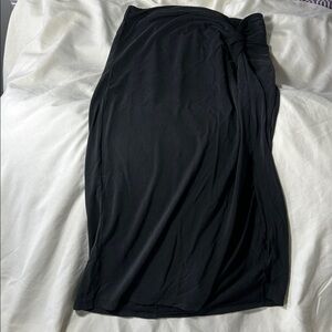 Vero Moda Black Midi Wrap-Style Skirt